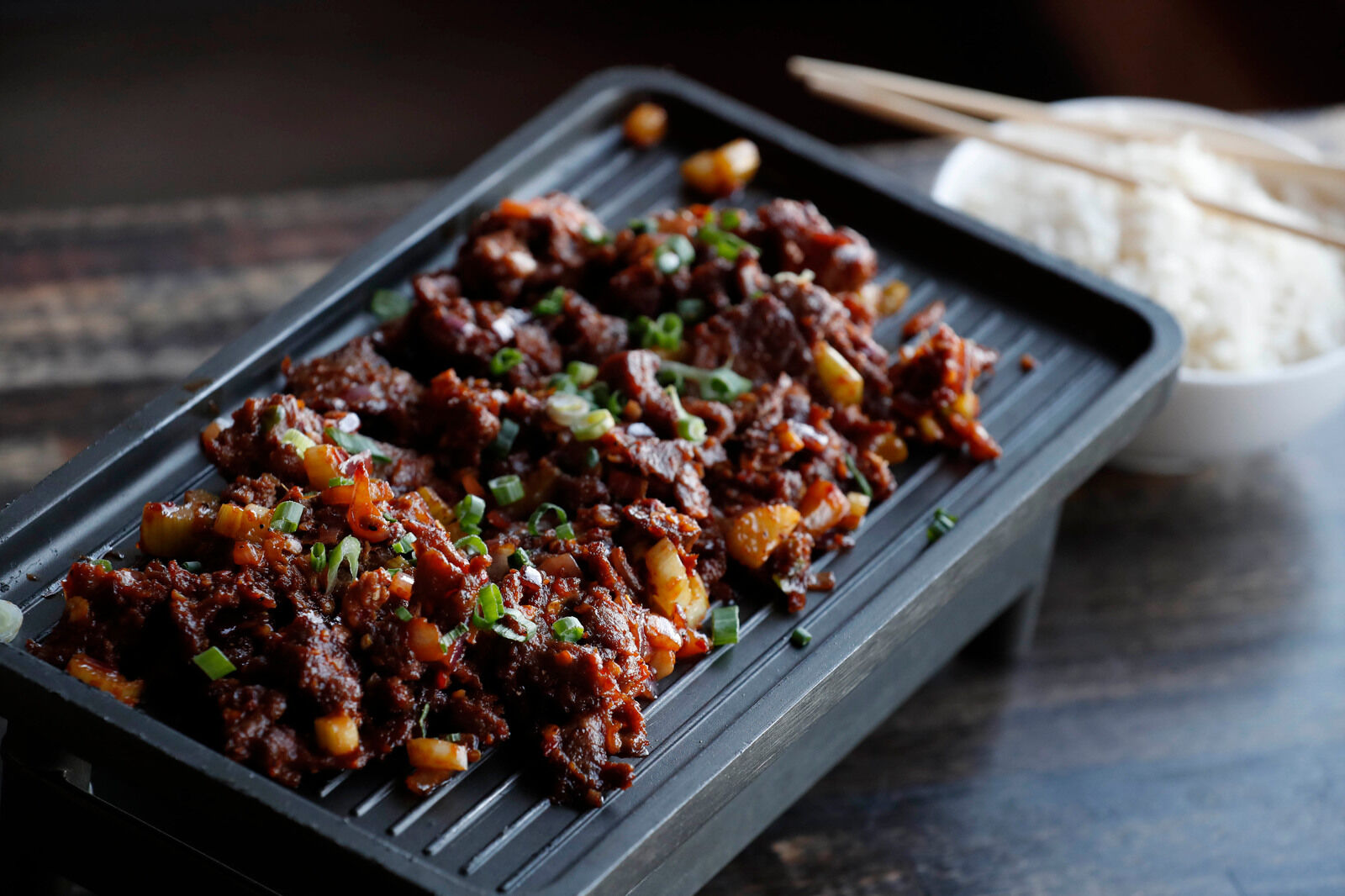 Sambal lamb at Inchin's Bamboo Garden